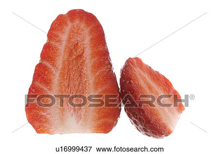 Stock Photo - Halved strawberry. Fotosearch