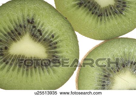 Stock Photography - Kiwifruits halved. Fotosearch