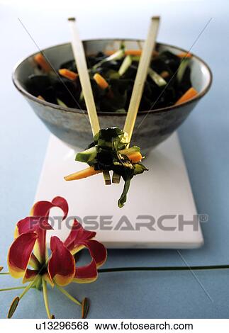 Alga salad View Large Photo Image Stock Photo - Alga salad. Fotosearch