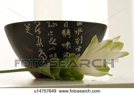 Bowl with Asian character pattern View Large Photo Image Stock Photo - Bowl with Asian character pattern. Fotosearch