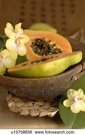 Papaya View Large Photo Image Stock Photograph - Papaya. Fotosearch