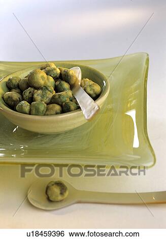 Stock Photograph - Wasabi peas. Fotosearch