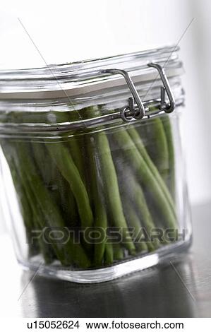 Picture - Beans in a jar. Fotosearch