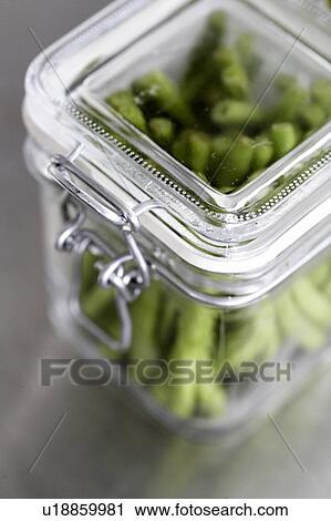 Stock Image - Beans in a jar. Fotosearch