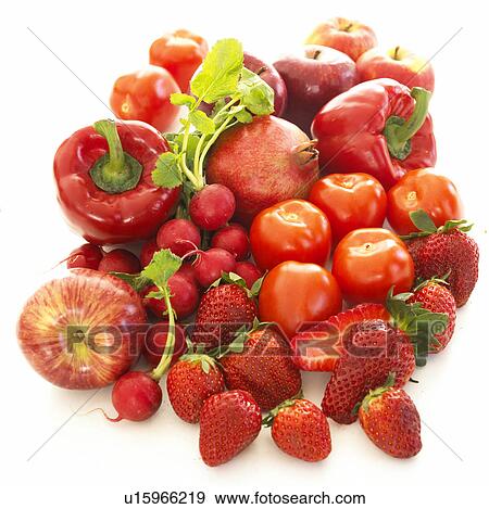 Five A Day - red fruit and vegetables View Large Photo Image Stock Photo - Five A Day - red fruit and vegetables. Fotosearch