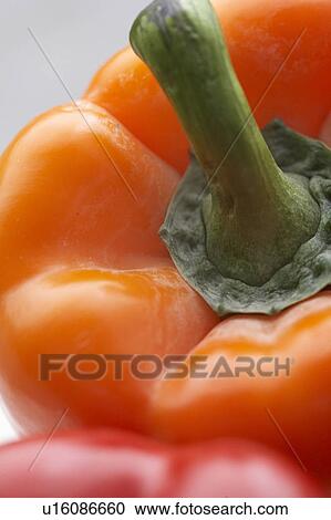 Orange Paprika, close up View Large Photo Image Stock Image - Orange Paprika, close up. Fotosearch