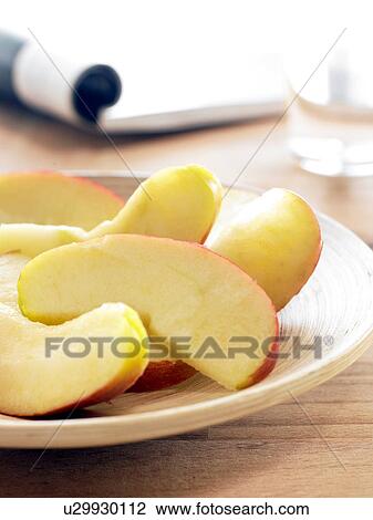 Pieces of apple (Braeburn) View Large Photo Image Stock Image - Pieces of apple (Braeburn). Fotosearch