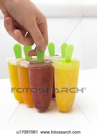 Self made ice lollies View Large Photo Image Stock Image - Self made ice lollies. Fotosearch