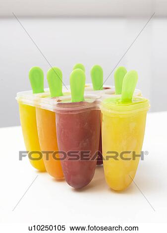 Stock Photography - Self made ice lollies. Fotosearch