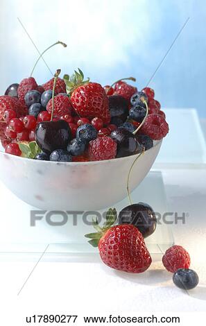 Stock Photo - Berries and cherry. Fotosearch