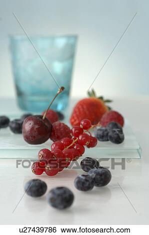 Stock Photograph - Berries and cherry. Fotosearch