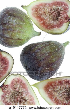 Stock Image - Figs halved. Fotosearch