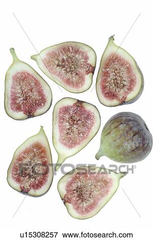 Stock Photo - Figs halved. Fotosearch