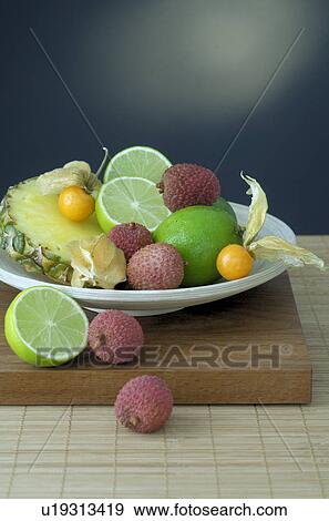 Stock Photo - Fruit plate. Fotosearch