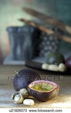 Passion fruit and peanut View Large Photo Image Stock Image - Passion fruit and peanut. Fotosearch