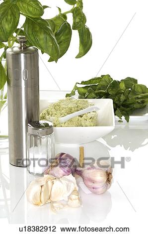 basil, garlic, basil dip View Large Photo Image Stock Image - basil, garlic, basil dip. Fotosearch