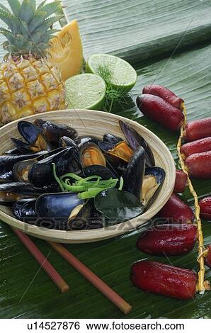 Blue mussel dish View Large Photo Image Stock Photograph - Blue mussel dish. Fotosearch