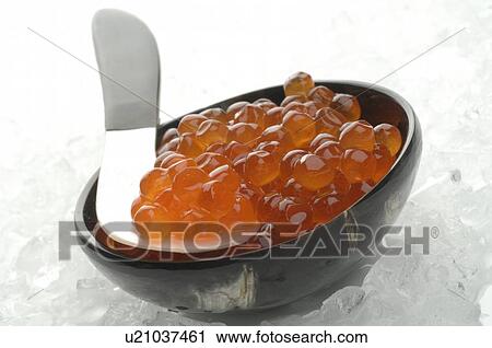 Salmon caviar View Large Photo Image Stock Image - Salmon caviar. Fotosearch