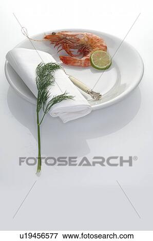 Shrimp on a plate View Large Photo Image Stock Photo - Shrimp on a plate. Fotosearch
