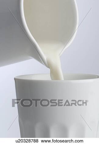 Pouring milk in glass View Large Photo Image Stock Photo - Pouring milk in glass. Fotosearch