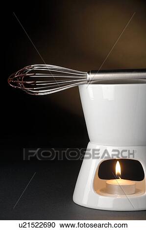 Stock Image - Chocolate fondue. Fotosearch