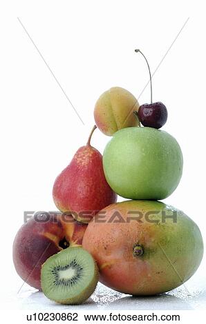 Stock Image - Variety of fruit. Fotosearch