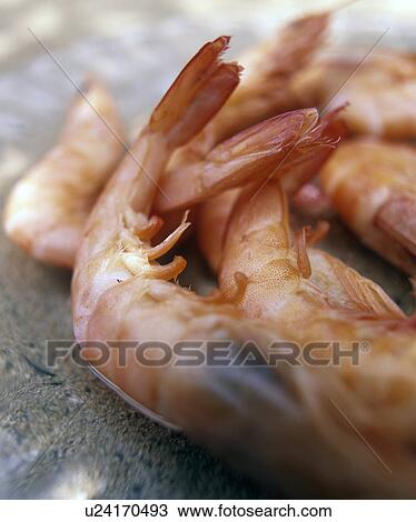 Stock Image - Garnelenschwänze. Fotosearch