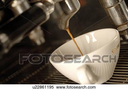 Stock Photography - Espresso machine, close up. Fotosearch