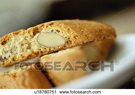 Stock Image - Almond cake. Fotosearch