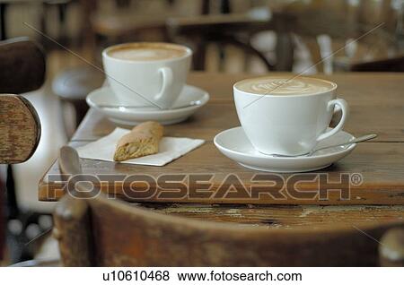 Cappuccini on a table View Large Photo Image Stock Photo - Cappuccini on a table. Fotosearch
