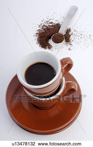 Espresso in a red cup View Large Photo Image Stock Image - Espresso in a red cup. Fotosearch