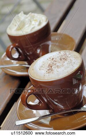 Stock Image - Two Cappuccini. Fotosearch