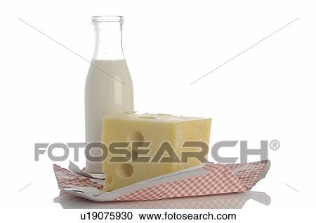 Bottle of milk and hard cheese View Large Photo Image Stock Image - Bottle of milk and hard cheese. Fotosearch