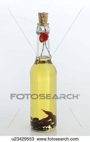 Stock Image - Chili pepper oil. Fotosearch