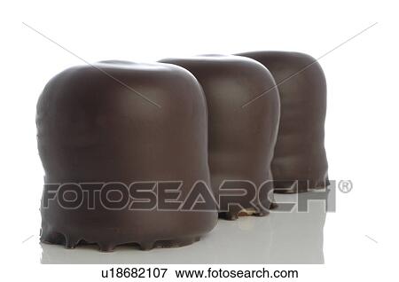 Chocolate marshmallows View Large Photo Image Stock Photo - Chocolate marshmallows. Fotosearch