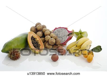 Stock Image - Exotic fruits. Fotosearch