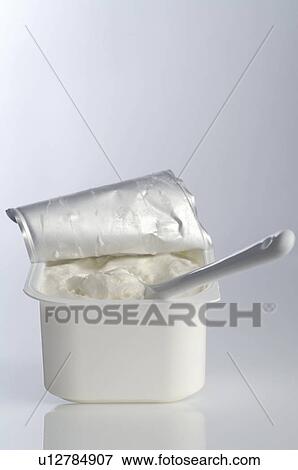 Tub of curd View Large Photo Image Stock Photo - Tub of curd. Fotosearch