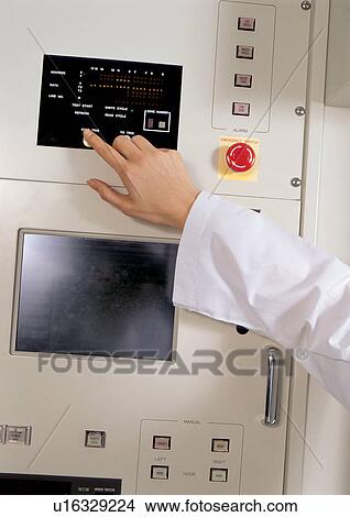 Picture - one person, culture, lab coat, r & d matters, science. Fotosearch