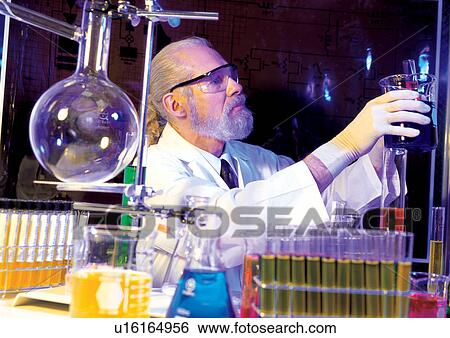 Stock Photograph - solution, r & d matters, laboratory, scientific experiment, test tube rack. Fotosearch
