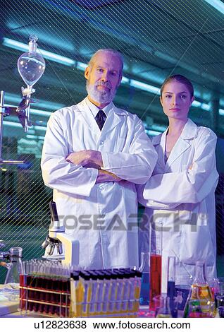 Stock Photo - Two scientist in medical research lab. Fotosearch