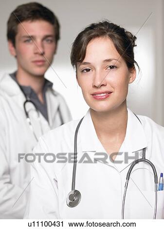 Stock Image - Doctors, portrait. Fotosearch