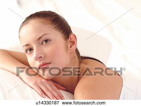 bed, young woman, beauty, human, quilt View Large Photo Image Stock Photo - bed, young woman, beauty, human, quilt. Fotosearch
