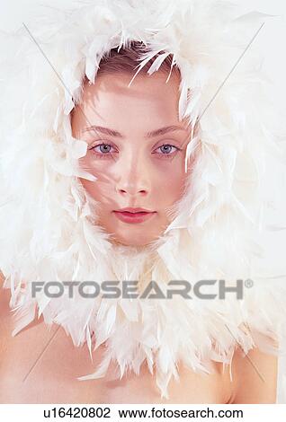 close-up, looking at camera, portrait, young woman, one person View Large Photo Image Stock Image - close-up, looking at camera, portrait, young woman, one person. Fotosearch