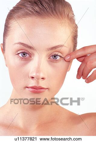 close-up, portrait, treatment, health, beautiful, young woman View Large Photo Image Stock Image - close-up, portrait, treatment, health, beautiful, young woman. Fotosearch