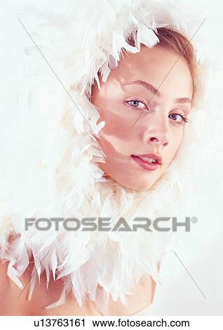 looking at camera, portrait, young woman, beauty, fashion View Large Photo Image Stock Image - looking at camera, portrait, young woman, beauty, fashion. Fotosearch