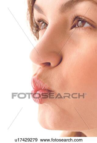 Stock Photo - one person, relaxing, human, female, indoors. Fotosearch