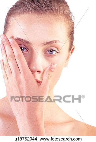 young, young woman, close-up, female, care, woman, cosmetics View Large Photo Image Picture - young, young woman, close-up, female, care, woman, cosmetics. Fotosearch