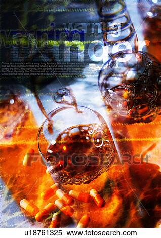 Stock Photography - Close-up of text superimposed on an orange background. Fotosearch