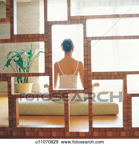 Stock Photo - Beauty, Meditating, Spa, Day. Fotosearch