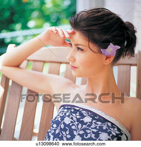 Stock Image - Brown Hair, Close-Up, Day. Fotosearch